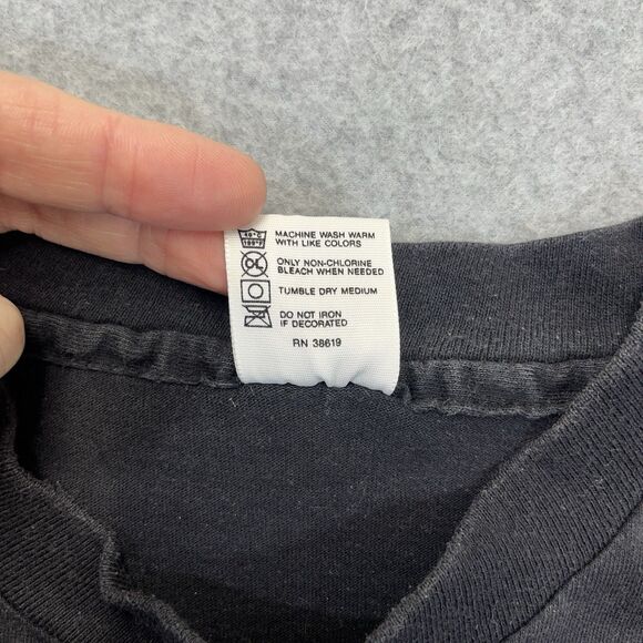 VTG Hard Rock Cafe New Orleans Mardi Gras 1991 T-Shirt Adult Large L Black USA - Picture 5 of 10